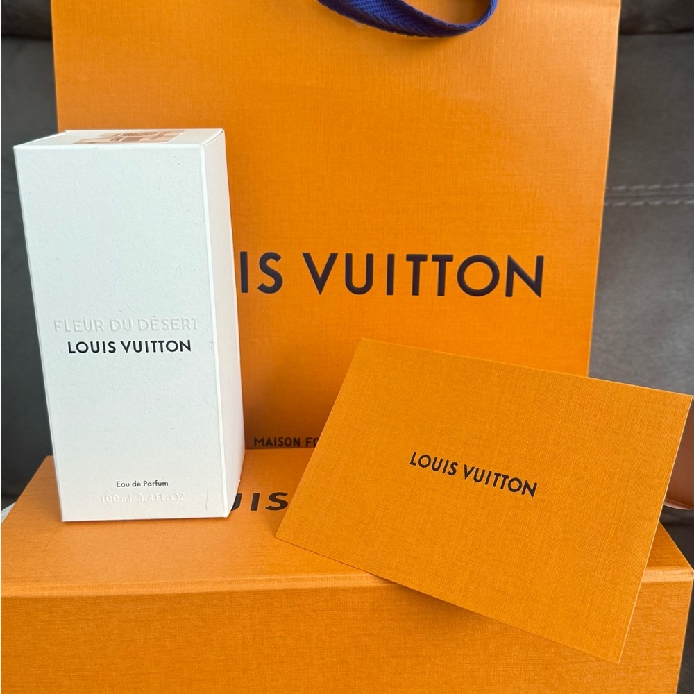 Authentic Louis Vuitton EMPTY Packaging Set - Shopping Paper Bag, Perfume Box